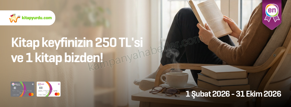 Enpara Kitap keyfinizin 250 TL'si ve 1 kitap bizden! 2026 — kampanya görseli